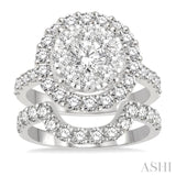 Halo Lovebright Diamond Wedding Set