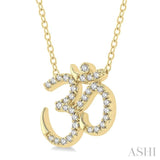 'Om' Petite Diamond Fashion Pendant