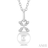 Pearl & Petite Diamond Fashion Pendant