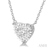 Heart Shape Lovebright Essential Diamond Necklace