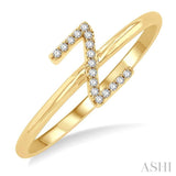 'Z' Initial Diamond Ring