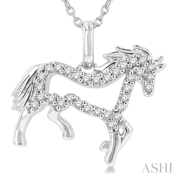 Horse Petite Diamond Fashion Pendant
