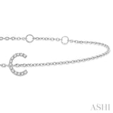 C' Initial Diamond Bracelet