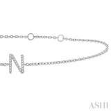 N' Initial Diamond Bracelet