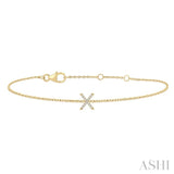 X' Initial Diamond Bracelet