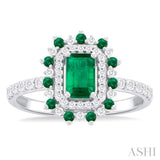 Gemstone & Diamond Ring