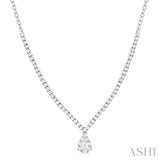 Pear Shape Diamond Necklace