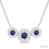 Past Present & Future Lovebright Gemstone & Diamond Necklace